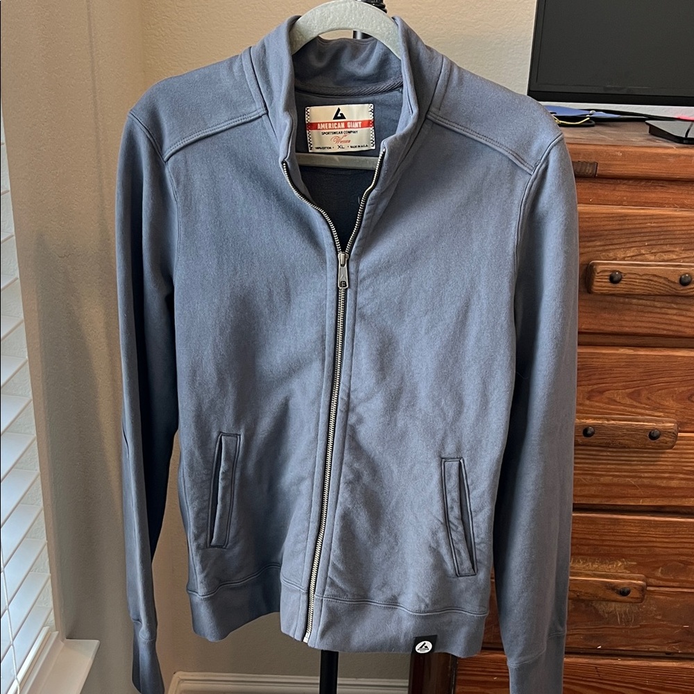 American Giant Grey Moto Jacket